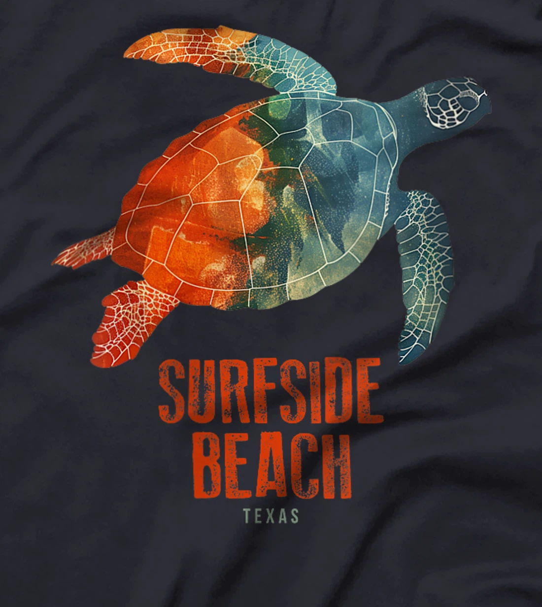 Womens Surfside Beach Texas Holiday TX Vacation Sea Turtle Vintage T-Shirt