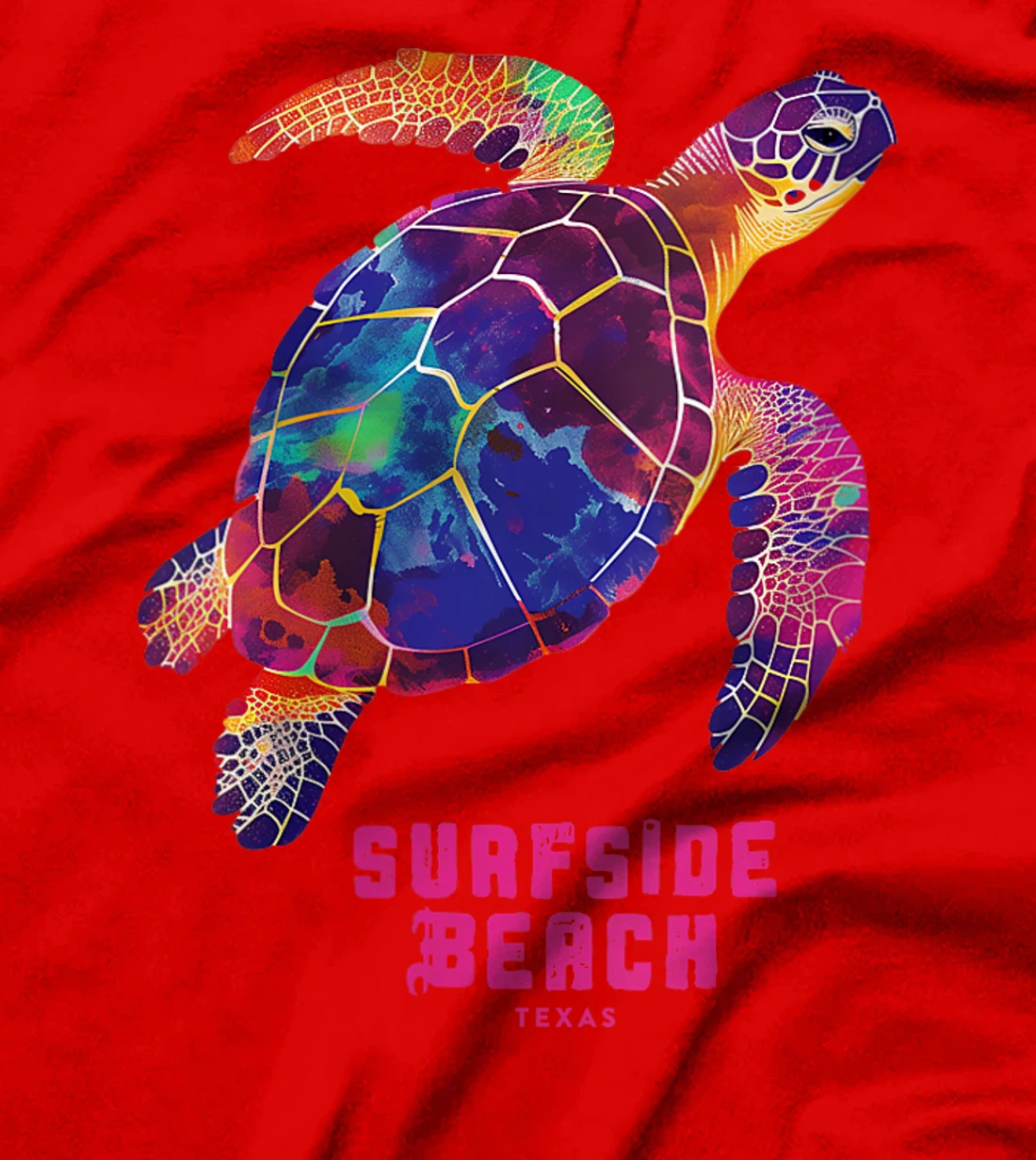 Womens Surfside Beach Texas Holiday TX Vacation Sea Turtle Vintage T-Shirt