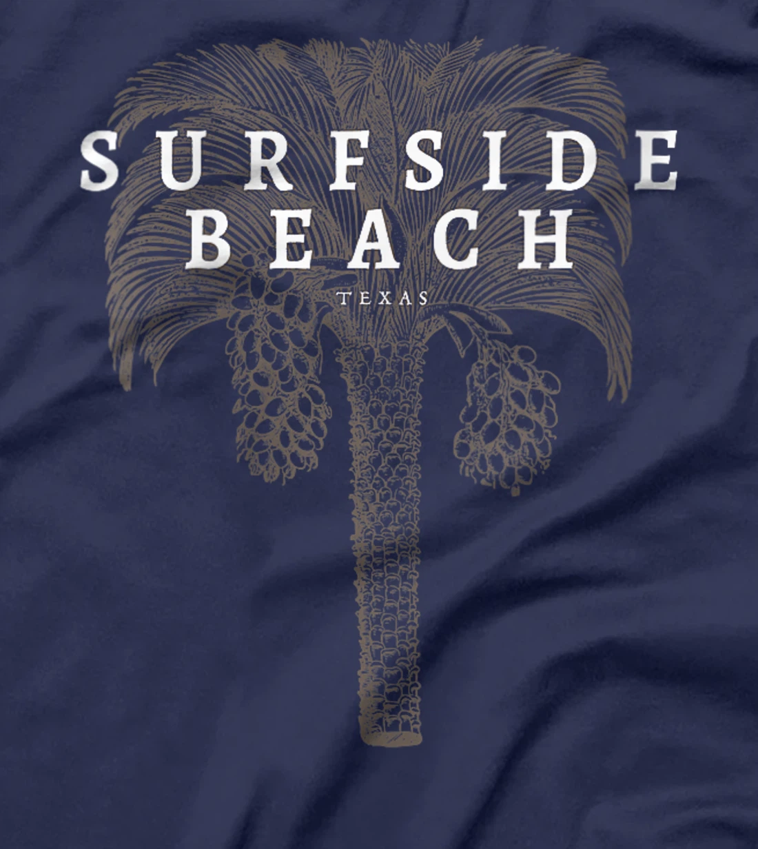 Womens Surfside Beach Texas Holiday TX Vacation Vintage Palm Tree T-Shirt