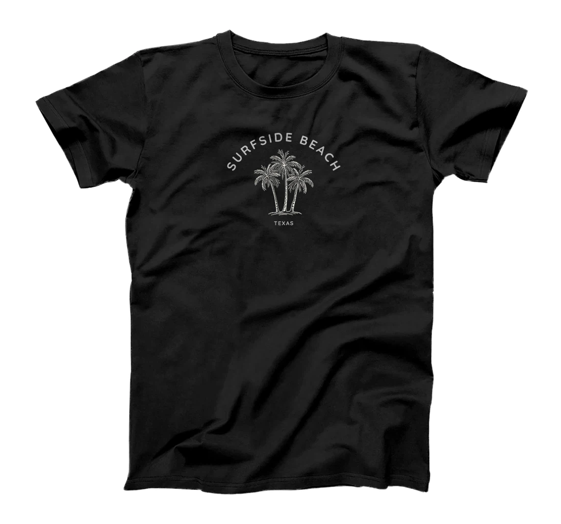 Surfside Beach Texas Holiday TX Vacation Palm Tree Vintage T-Shirt