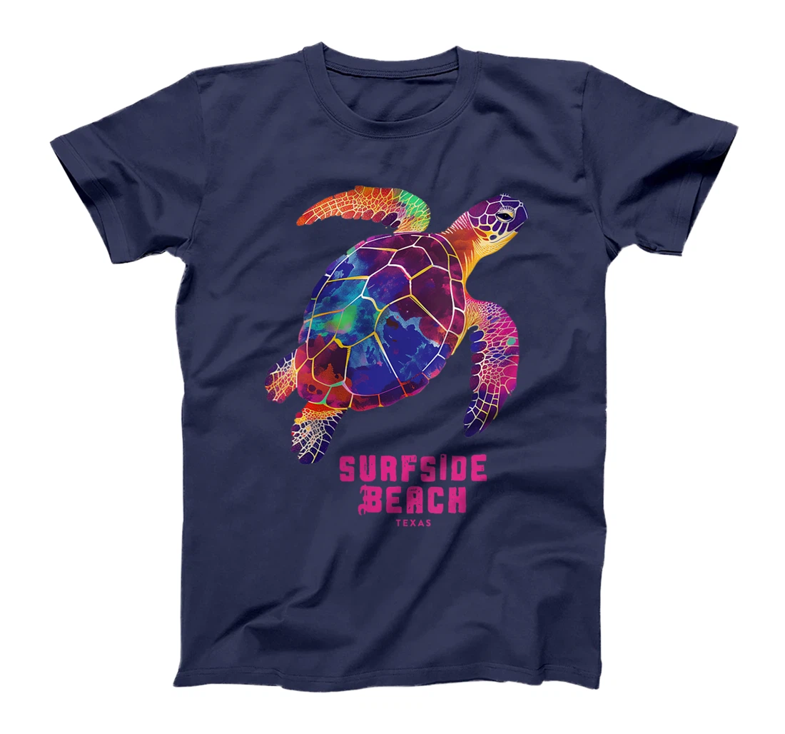 Womens Surfside Beach Texas Holiday TX Vacation Sea Turtle Vintage T-Shirt
