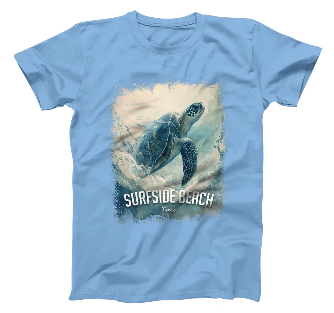 Surfside Beach Texas Holiday TX Vacation Vintage Sea Turtle Premium T-Shirt