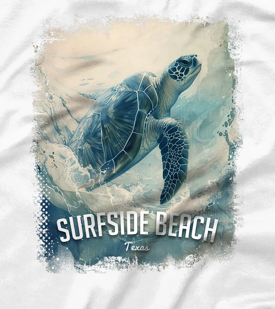 Surfside Beach Texas Holiday TX Vacation Vintage Sea Turtle Premium T-Shirt