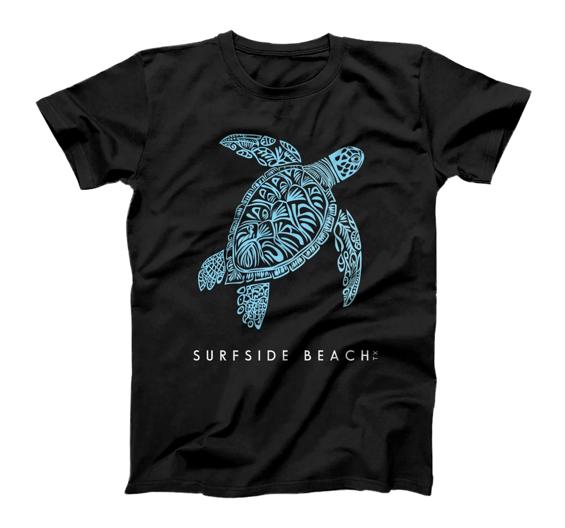 Surfside Beach Texas Holiday TX Vacation Tribal Sea Turtle Premium T-Shirt