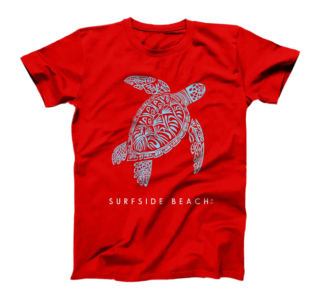 Surfside Beach Texas Holiday TX Vacation Tribal Sea Turtle Premium T-Shirt