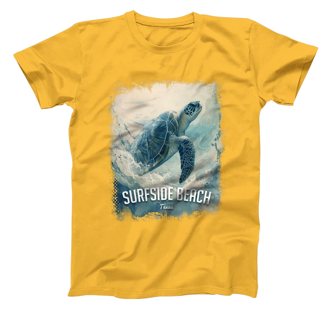 Surfside Beach Texas Holiday TX Vacation Vintage Sea Turtle Premium T-Shirt