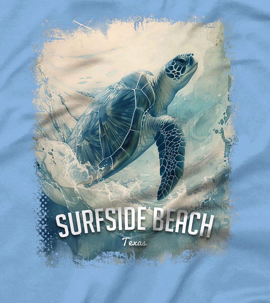 Surfside Beach Texas Holiday TX Vacation Vintage Sea Turtle Premium T-Shirt
