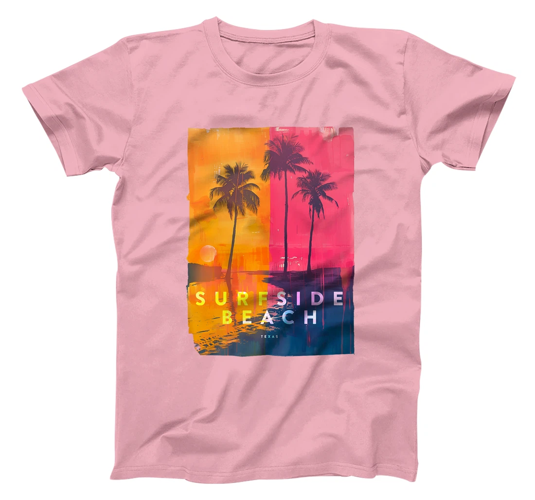 Surfside Beach Texas Holiday TX Vacation Palm Tree Vintage Premium T-Shirt
