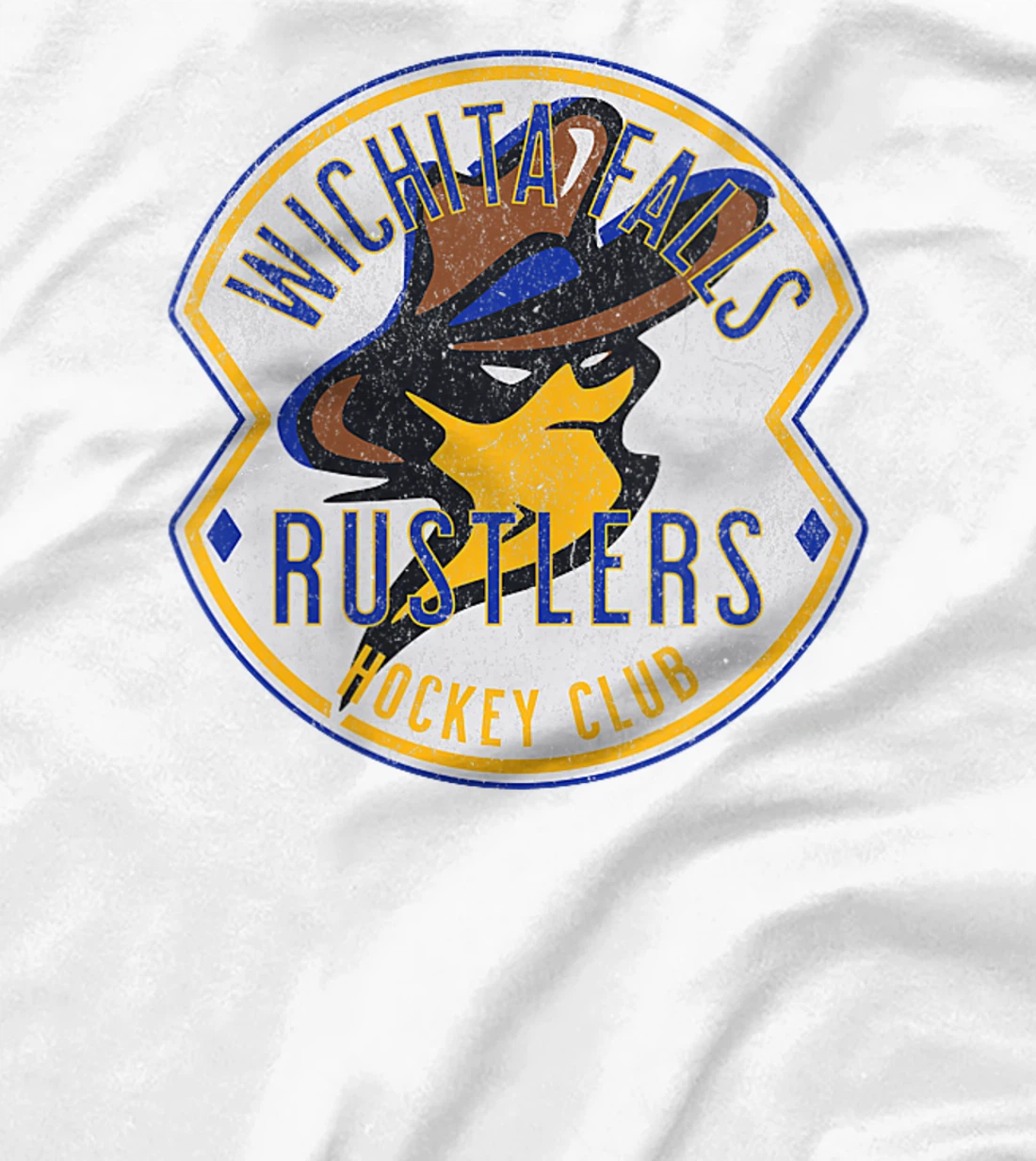 Womens Defunct Hockey Team Wichita Falls Rustlers Hockey Texas T-Shirt