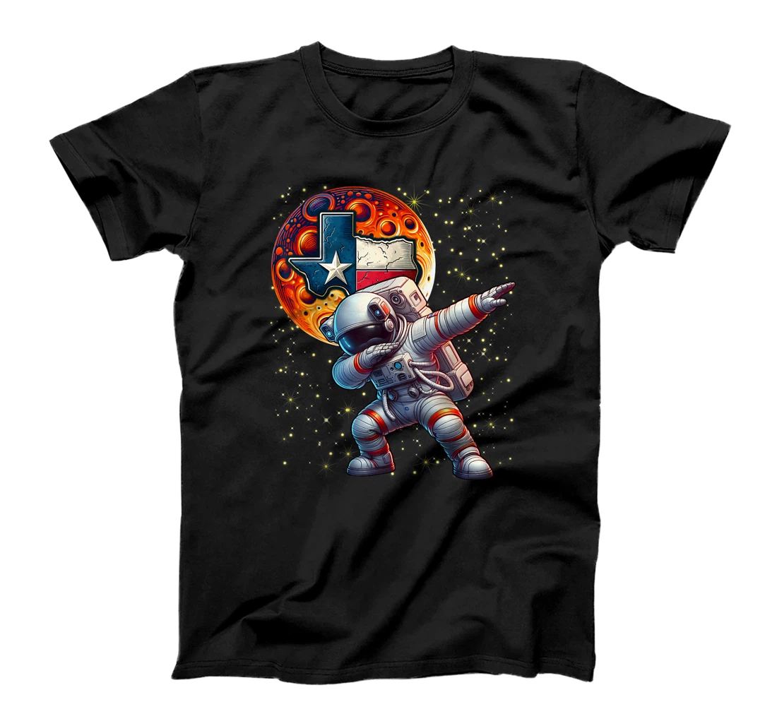 Womens Texas 1965 Houston City Space Dabbing Astronaut Astronomy T-Shirt