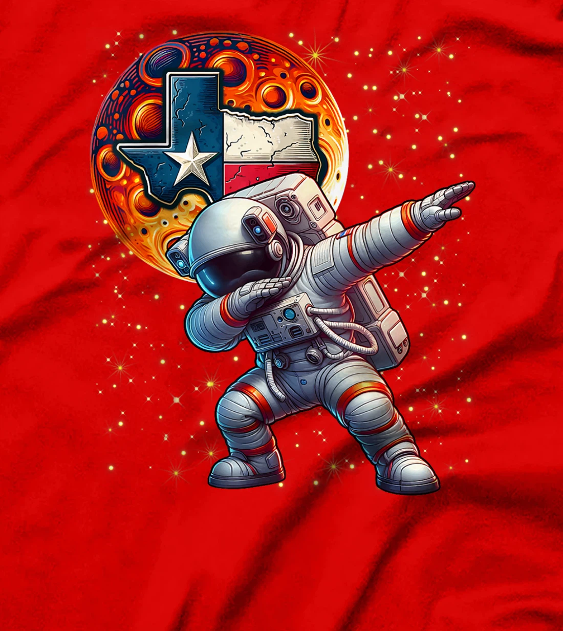Womens Texas 1965 Houston City Space Dabbing Astronaut Astronomy T-Shirt