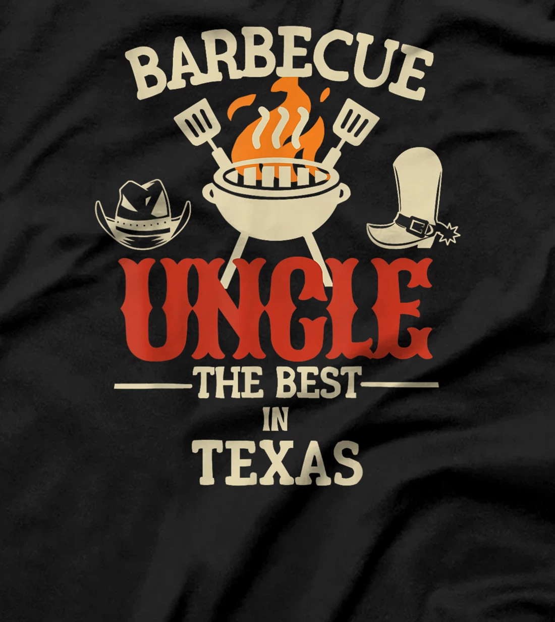 Funny Barbecue Uncle Unc The Best In Texas Grill BBQ Family T-Shirt