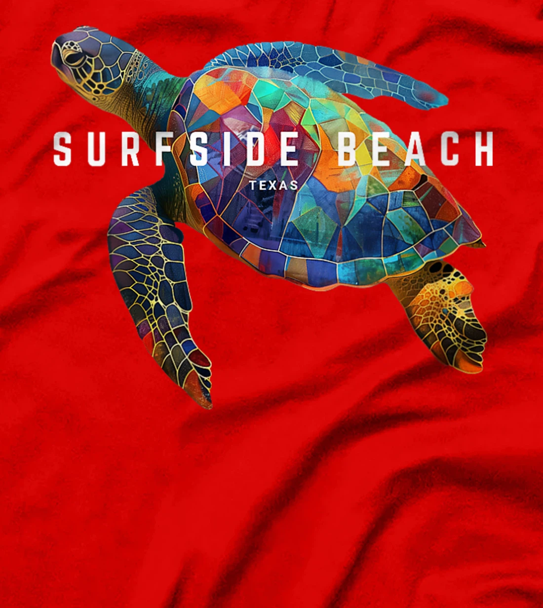 Womens Surfside Beach Texas Holiday TX Vacation Vintage Sea Turtle T-Shirt