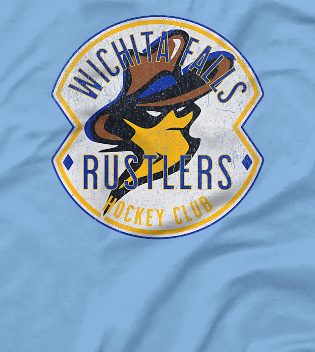 Womens Defunct Hockey Team Wichita Falls Rustlers Hockey Texas T-Shirt