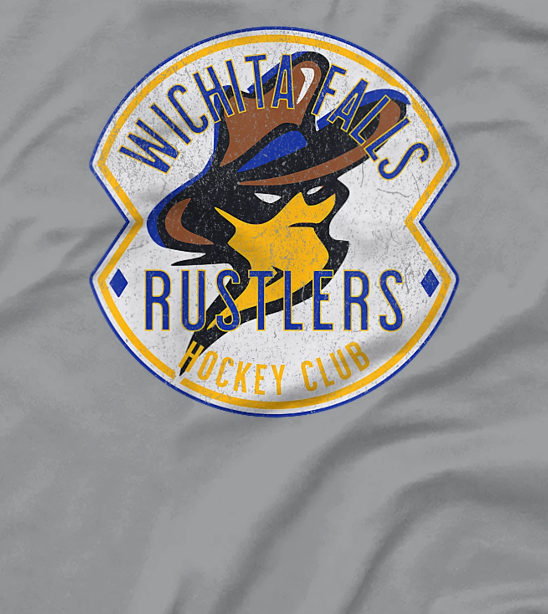 Womens Defunct Hockey Team Wichita Falls Rustlers Hockey Texas T-Shirt