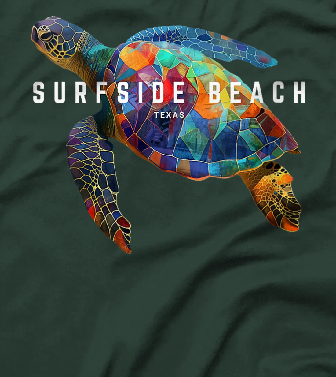 Womens Surfside Beach Texas Holiday TX Vacation Vintage Sea Turtle T-Shirt