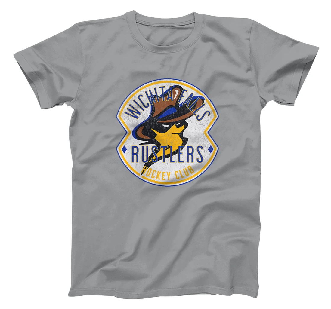 Womens Defunct Hockey Team Wichita Falls Rustlers Hockey Texas T-Shirt