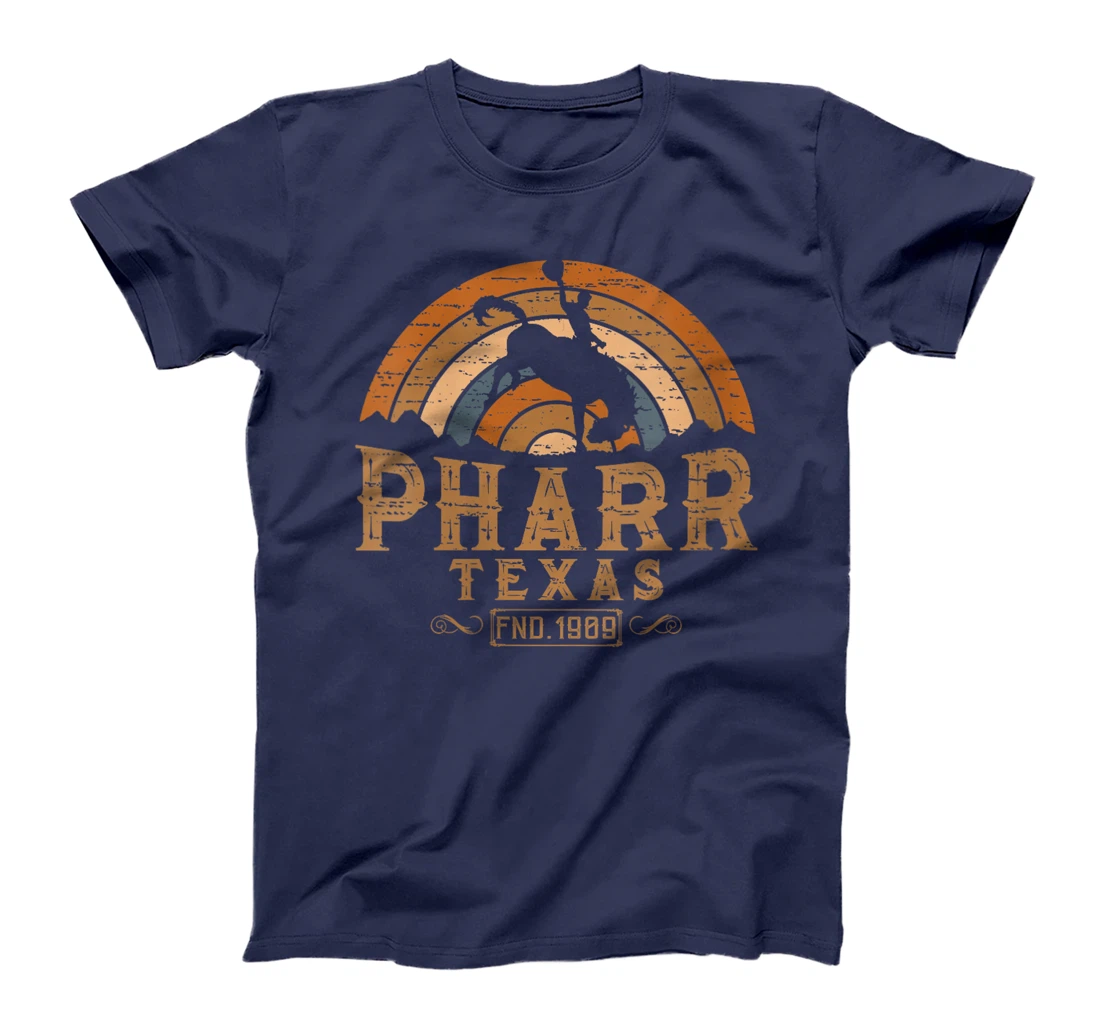 Womens Pharr Texas TX Retro Style Rodeo Cowboy T-Shirt