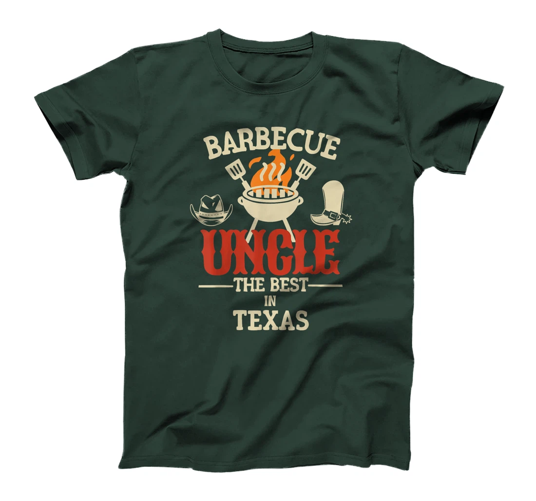 Funny Barbecue Uncle Unc The Best In Texas Grill BBQ Family T-Shirt
