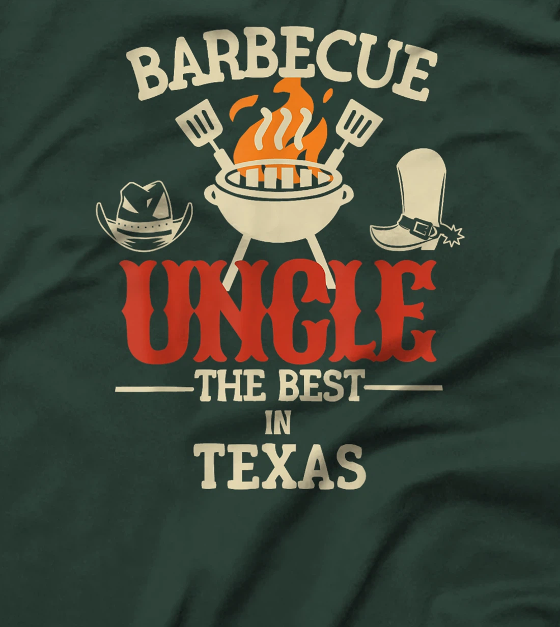 Funny Barbecue Uncle Unc The Best In Texas Grill BBQ Family T-Shirt