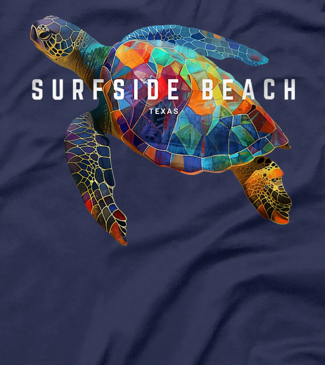 Womens Surfside Beach Texas Holiday TX Vacation Vintage Sea Turtle T-Shirt