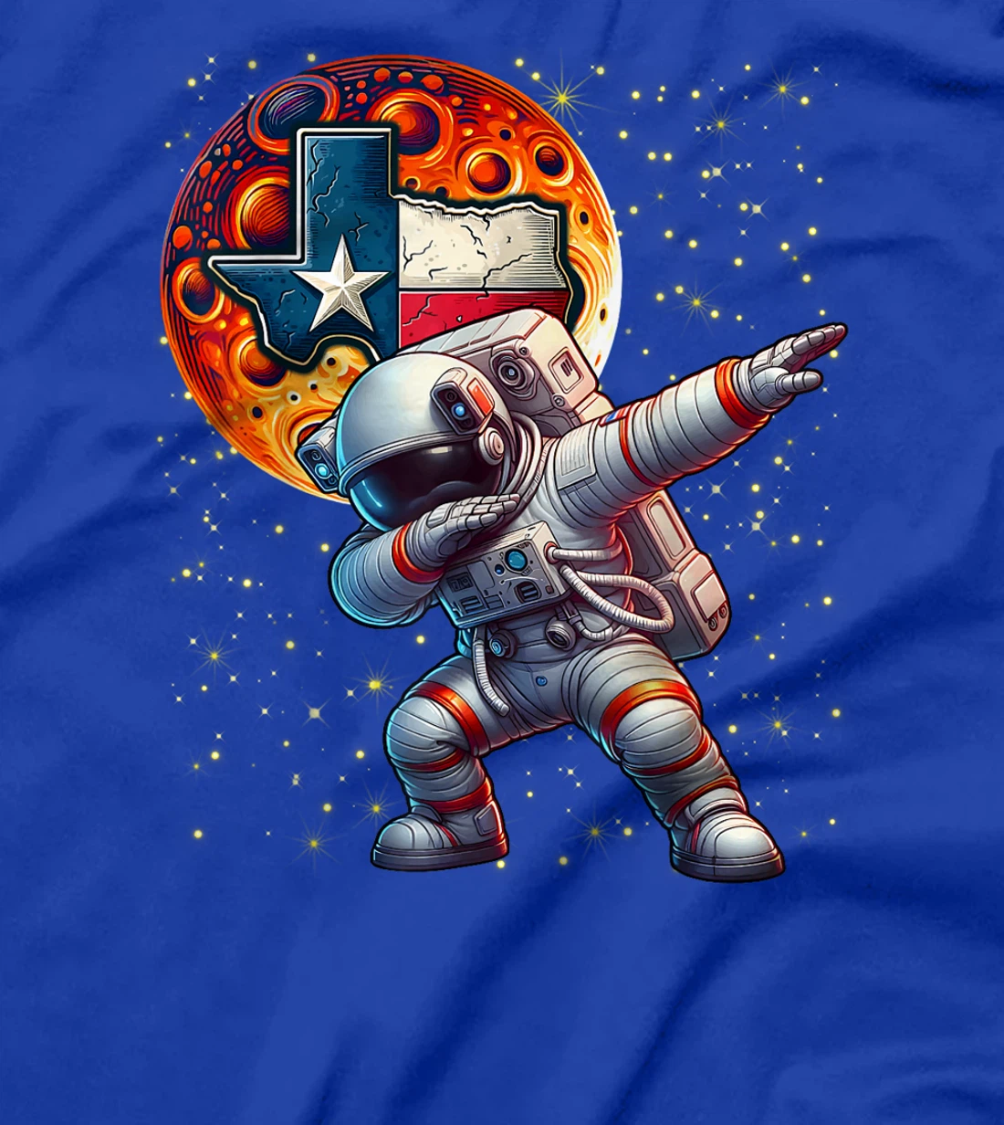 Womens Texas 1965 Houston City Space Dabbing Astronaut Astronomy T-Shirt