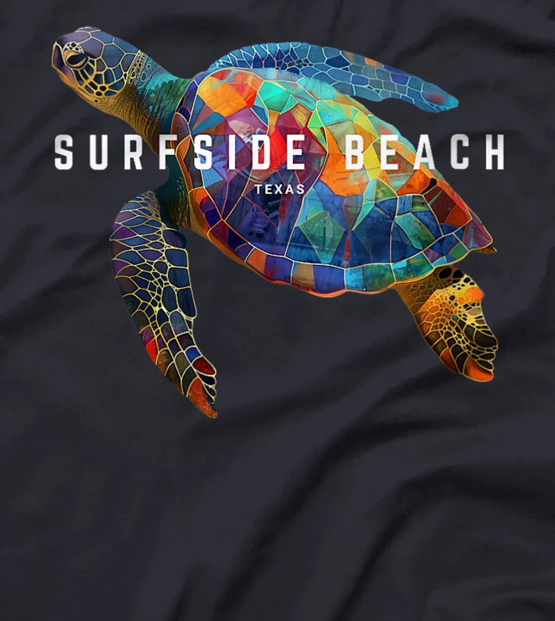 Womens Surfside Beach Texas Holiday TX Vacation Vintage Sea Turtle T-Shirt