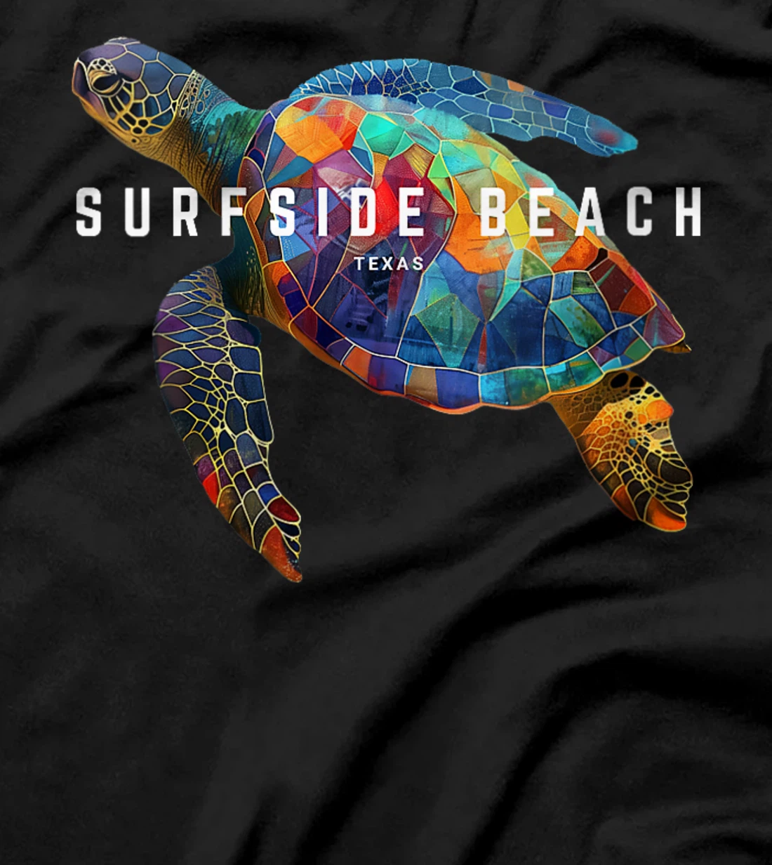 Womens Surfside Beach Texas Holiday TX Vacation Vintage Sea Turtle T-Shirt
