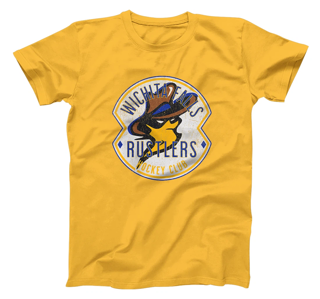 Womens Defunct Hockey Team Wichita Falls Rustlers Hockey Texas T-Shirt