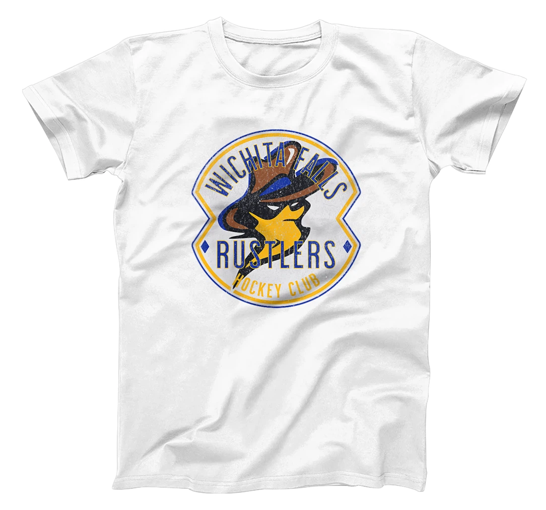 Womens Defunct Hockey Team Wichita Falls Rustlers Hockey Texas T-Shirt