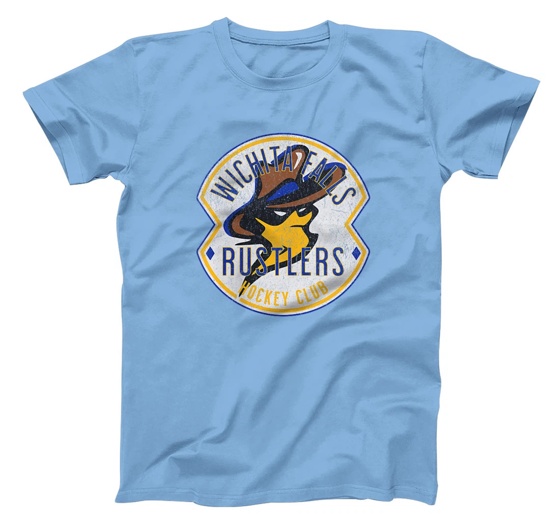 Womens Defunct Hockey Team Wichita Falls Rustlers Hockey Texas T-Shirt
