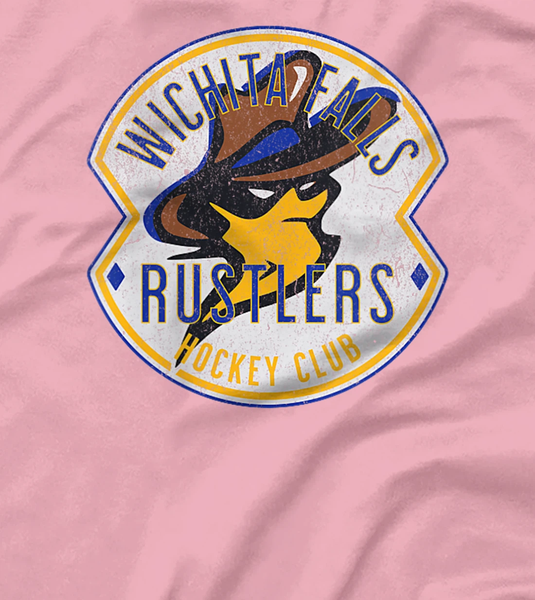 Womens Defunct Hockey Team Wichita Falls Rustlers Hockey Texas T-Shirt