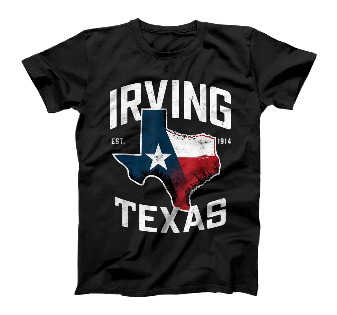 Irving Texas TX Vintage State Flag | Est. 1914 T-Shirt