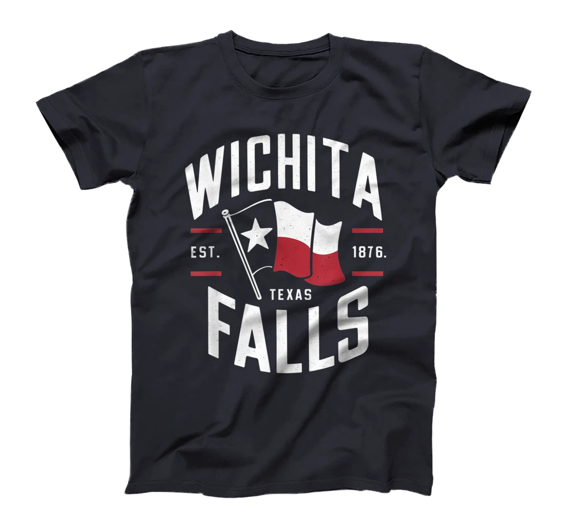 Wichita Falls Texas TX Vintage State Flag | Est. 1876 T-Shirt