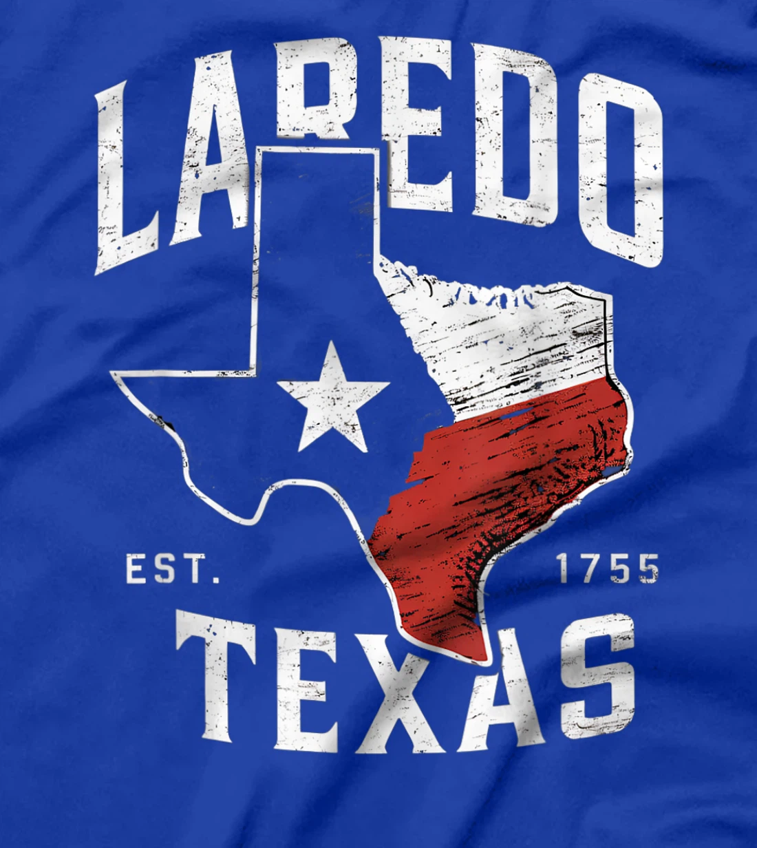 Laredo Texas TX Vintage State Flag | Est. 1775 T-Shirt