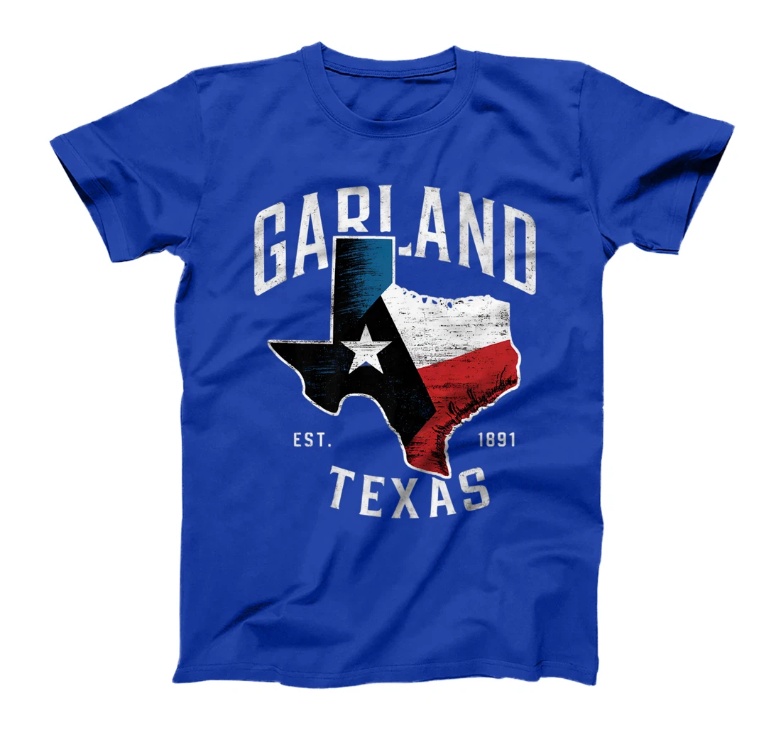 Garland Texas TX Vintage State Flag | Est. 1891 Premium T-Shirt