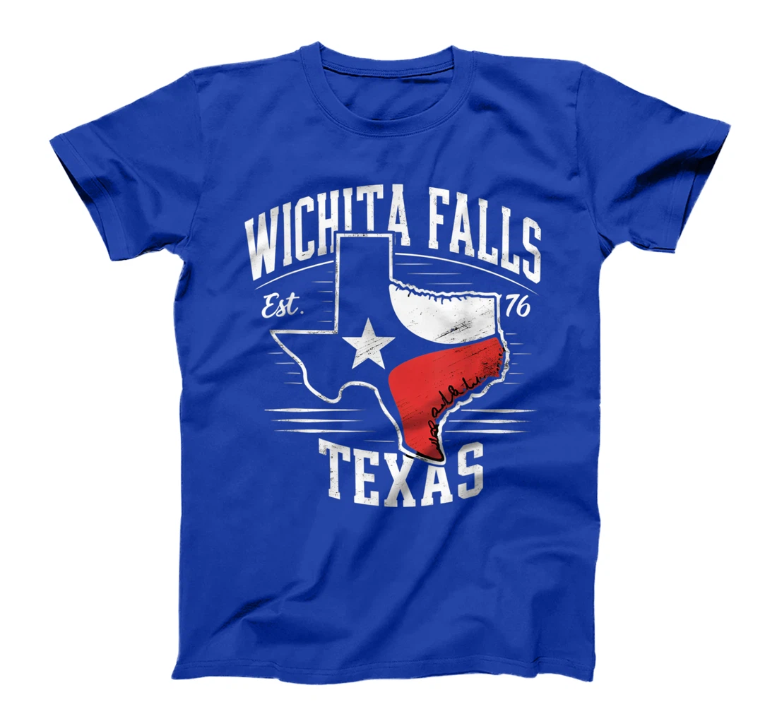 Wichita Falls Texas TX Vintage State Flag | Est. 1876 T-Shirt
