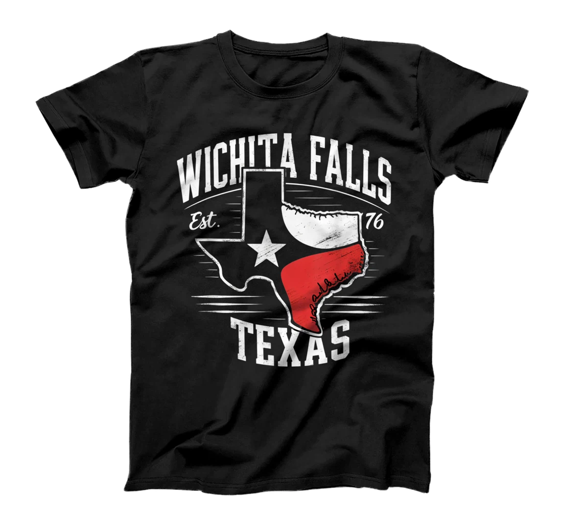 Wichita Falls Texas TX Vintage State Flag | Est. 1876 T-Shirt