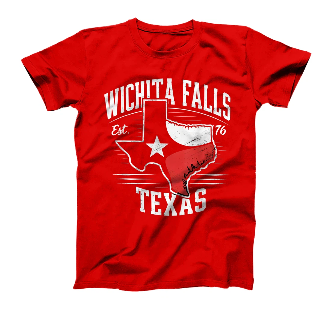 Wichita Falls Texas TX Vintage State Flag | Est. 1876 T-Shirt