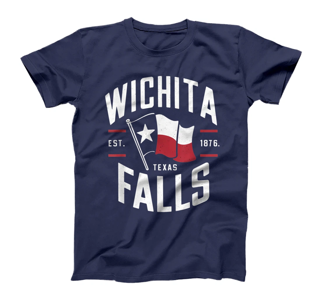 Wichita Falls Texas TX Vintage State Flag | Est. 1876 T-Shirt