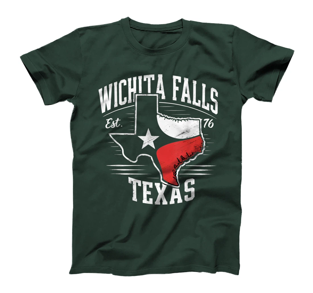 Wichita Falls Texas TX Vintage State Flag | Est. 1876 T-Shirt