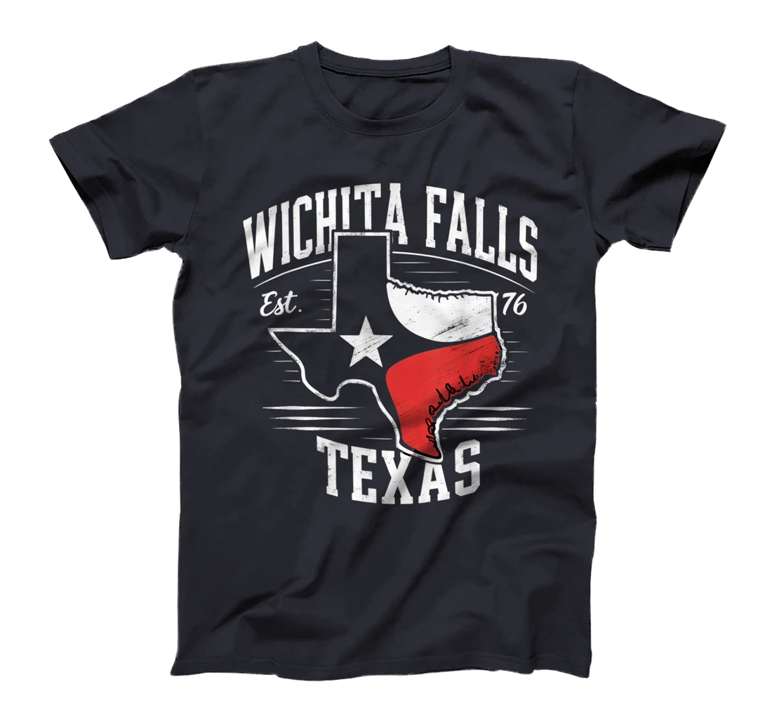 Wichita Falls Texas TX Vintage State Flag | Est. 1876 T-Shirt