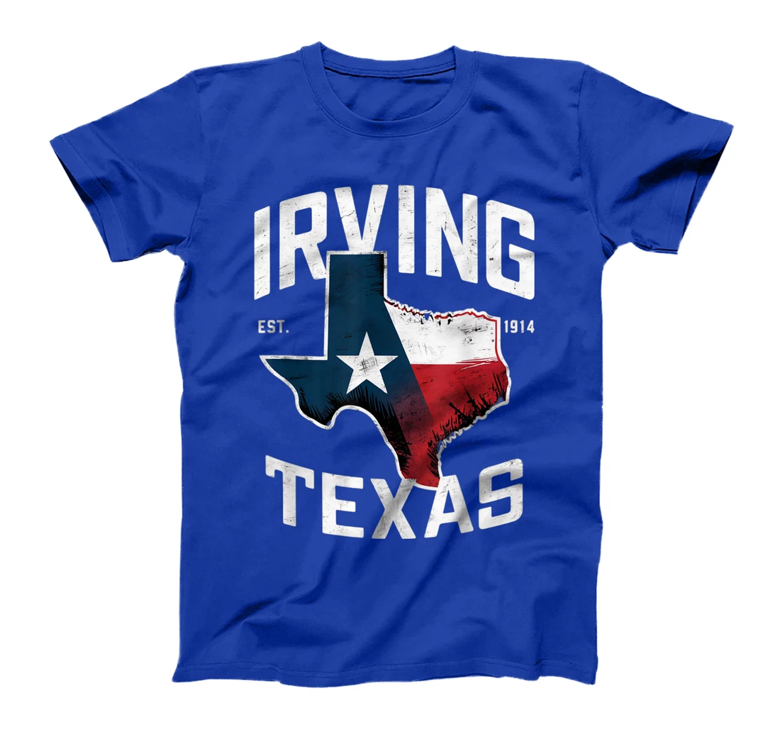 Irving Texas TX Vintage State Flag | Est. 1914 T-Shirt