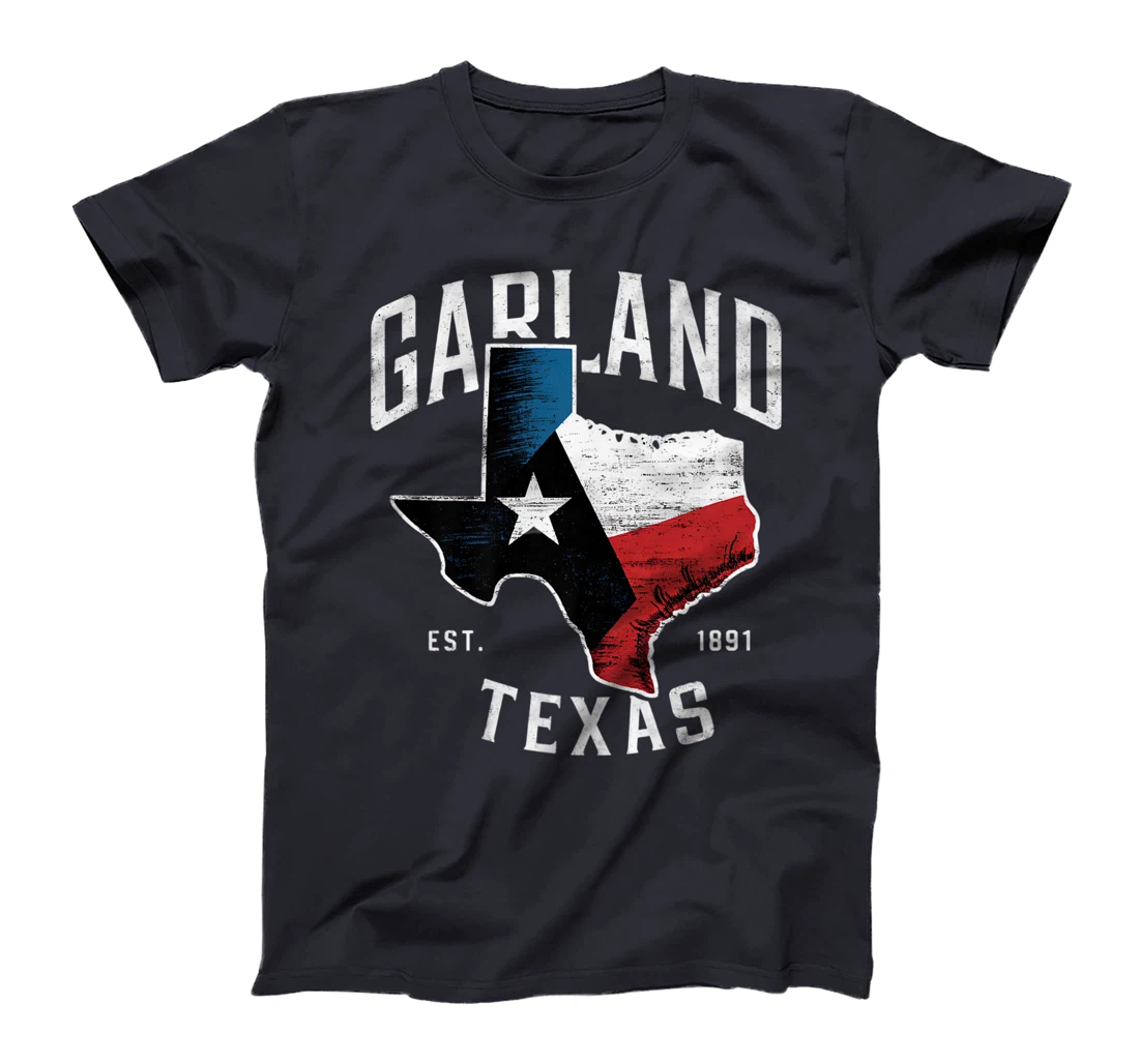 Garland Texas TX Vintage State Flag | Est. 1891 Premium T-Shirt