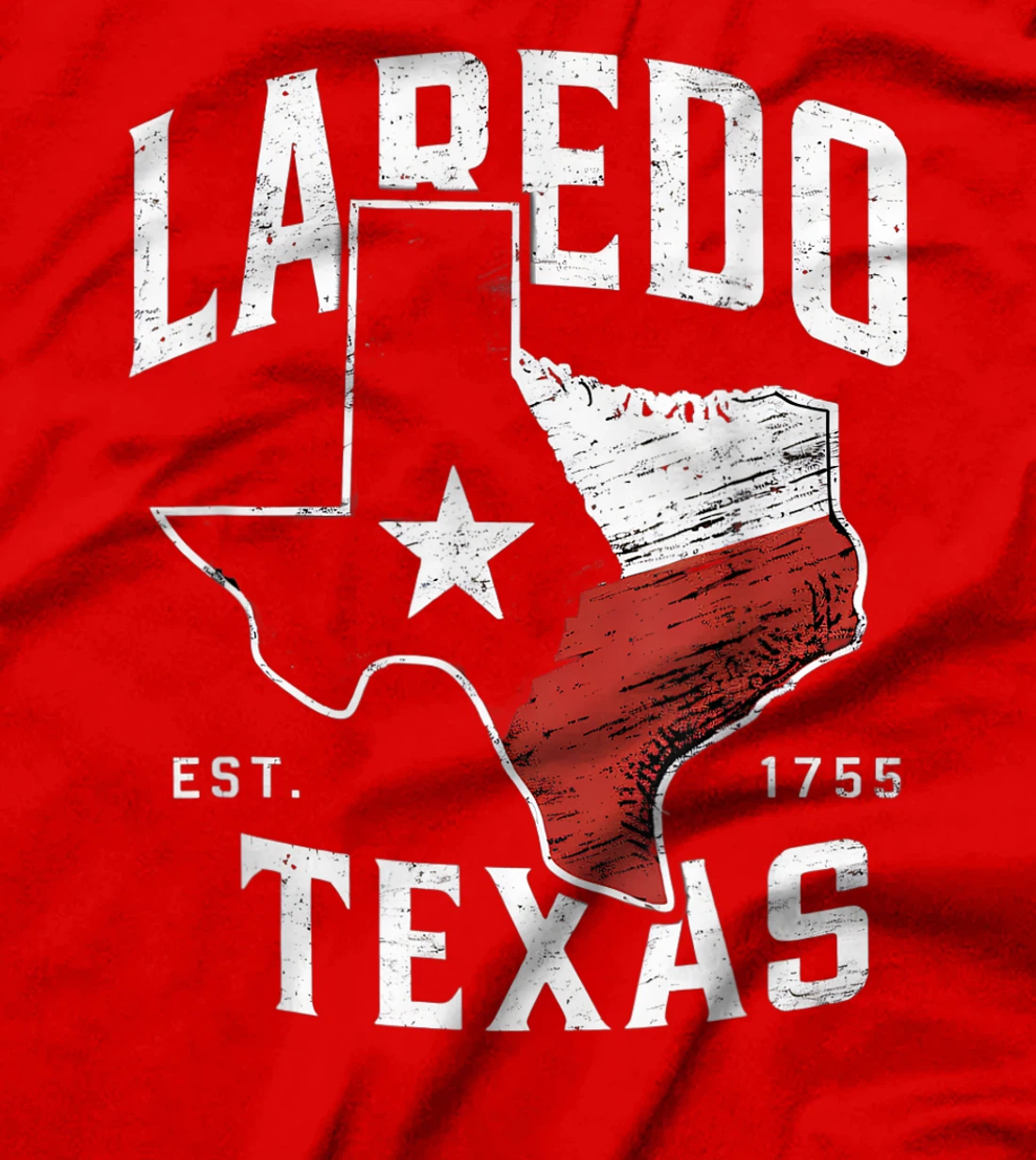 Laredo Texas TX Vintage State Flag | Est. 1775 T-Shirt