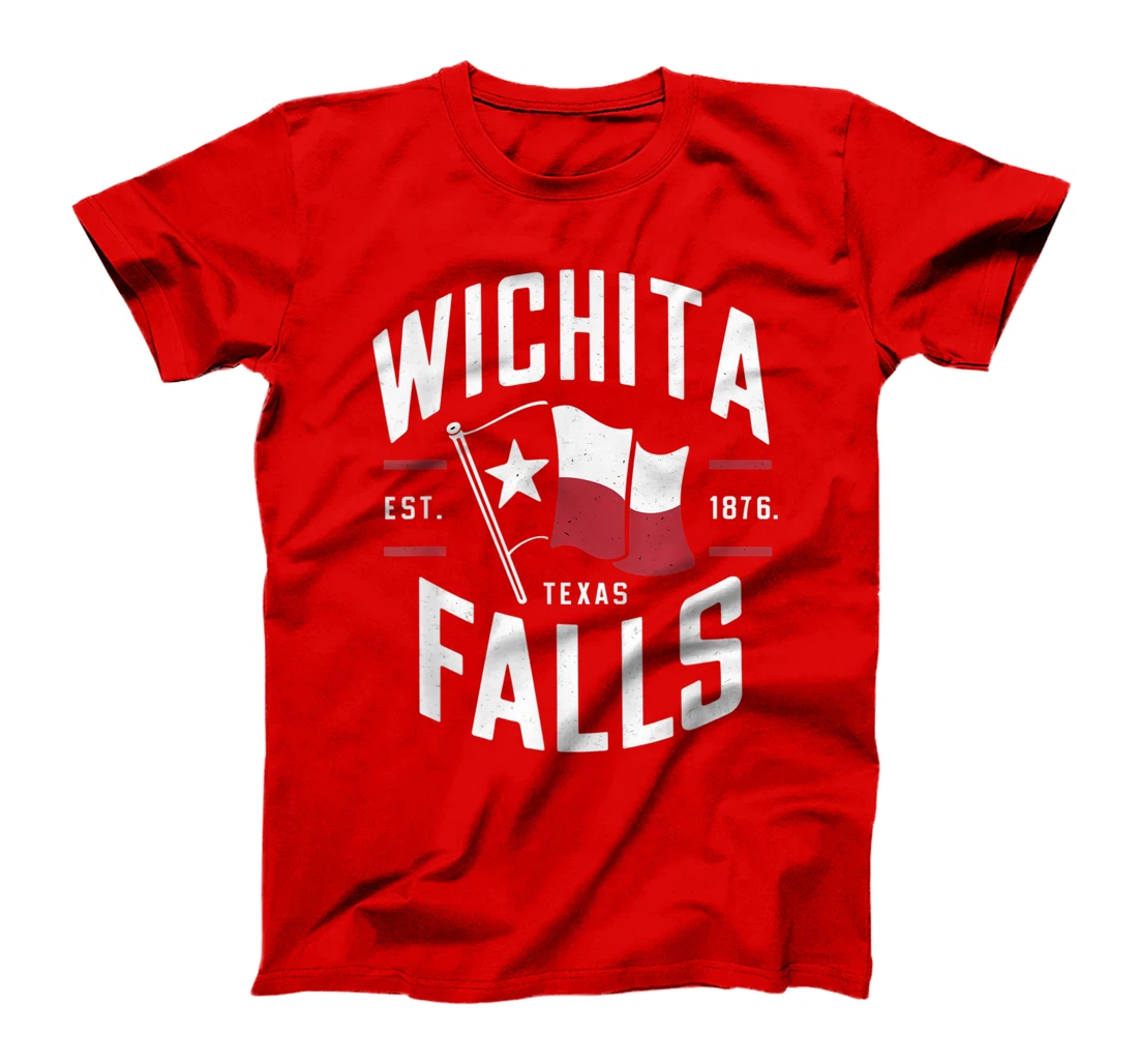 Wichita Falls Texas TX Vintage State Flag | Est. 1876 T-Shirt