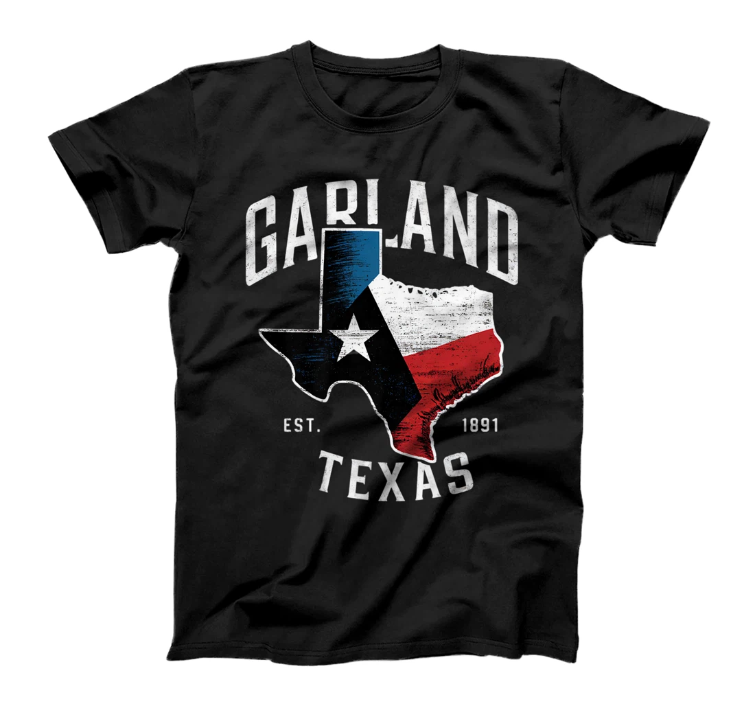 Garland Texas TX Vintage State Flag | Est. 1891 Premium T-Shirt