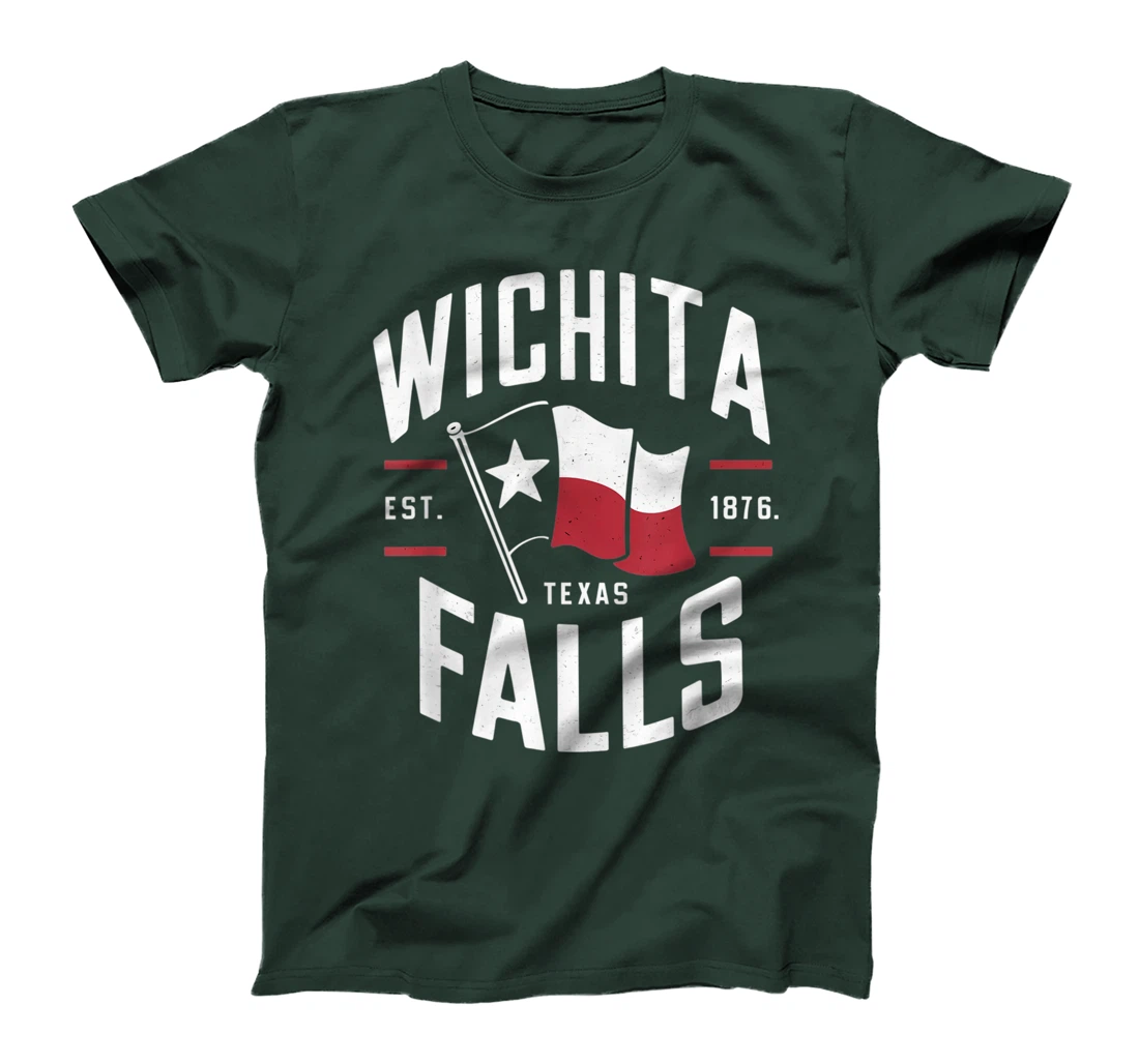 Wichita Falls Texas TX Vintage State Flag | Est. 1876 T-Shirt