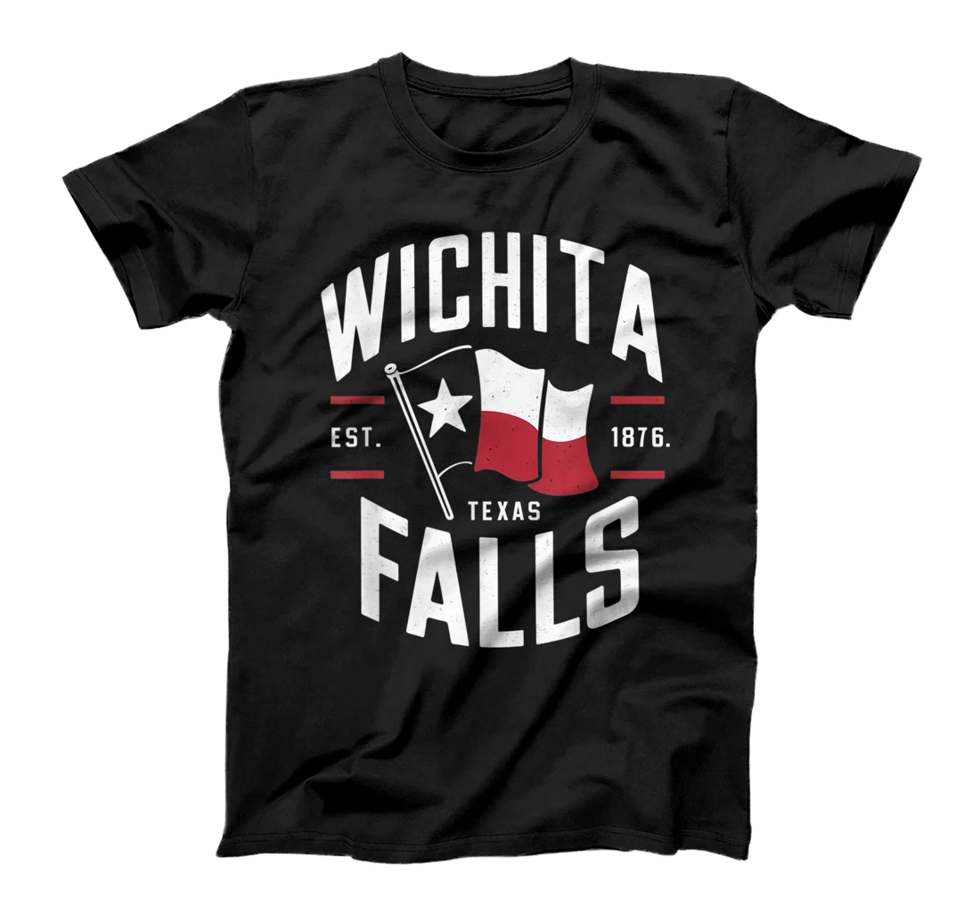 Wichita Falls Texas TX Vintage State Flag | Est. 1876 T-Shirt