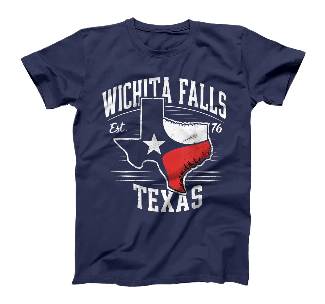 Wichita Falls Texas TX Vintage State Flag | Est. 1876 T-Shirt